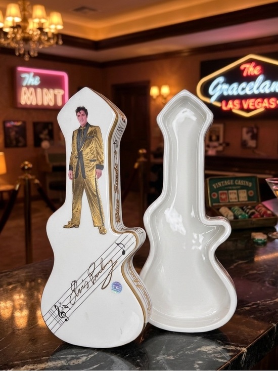 Elvis Presley Other - Elvis Presley Signature Guitar Porcelain Trinket Box